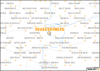 map of Neuses am Berg