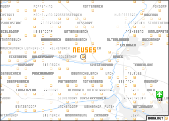 map of Neuses