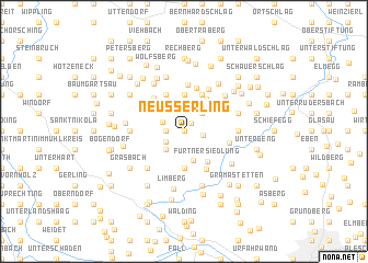 map of Neußerling