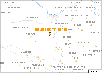 map of Neustadt am Main