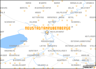 map of Neustadt am Rübenberge