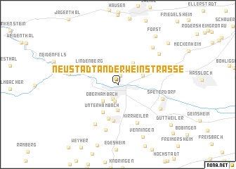 map of Neustadt an der Weinstraße