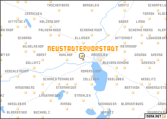 map of Neustädter Vorstadt