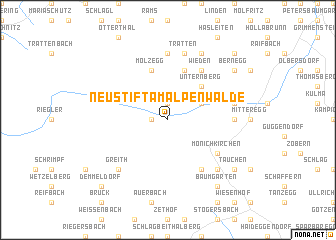 map of Neustift am Alpenwalde