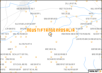 map of Neustift an der Rosalia