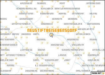 map of Neustift bei Sebersdorf