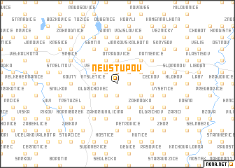 map of Neustupov