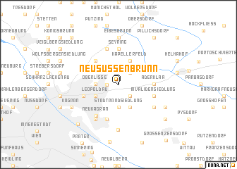 map of Neusüßenbrunn