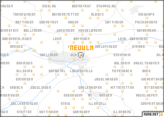 map of Neu-Ulm