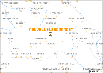 map of Neuvelle-lès-Grancey