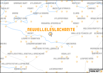 map of Neuvelle-lès-la-Charité