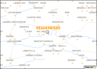 map of Neuve-Maison