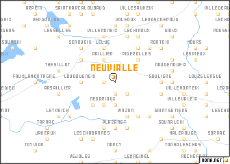map of Neuvialle