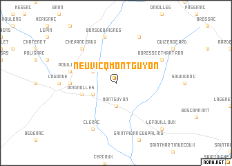 map of Neuvicq-Montguyon