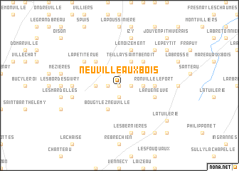 map of Neuville-aux-Bois