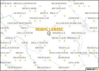 map of Neuville-Bosc