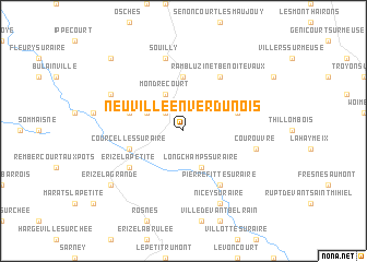 map of Neuville-en-Verdunois