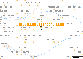 map of Neuviller-lès-Badonviller