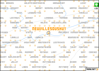 map of Neuville-sous-Huy