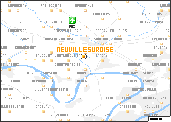 map of Neuville-sur-Oise