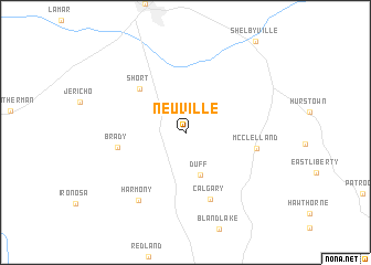 map of Neuville