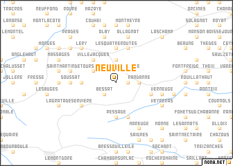 map of Neuville