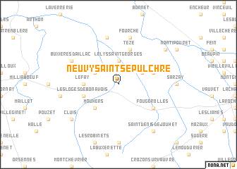map of Neuvy-Saint-Sépulchre