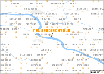 map of Neu Wendischthun