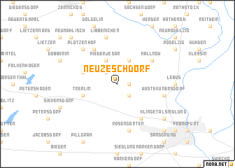 map of Neuzeschdorf