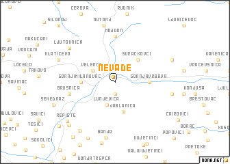 map of Nevade