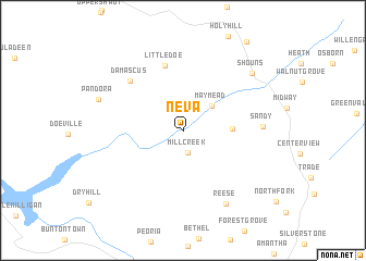 map of Neva