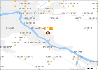 map of Neva