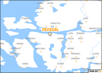 map of Nevedal