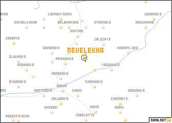 map of Nevelekha