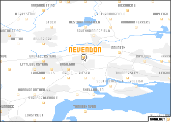 map of Nevendon