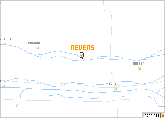 map of Nevens
