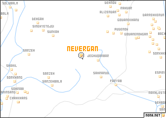 map of Nevergān