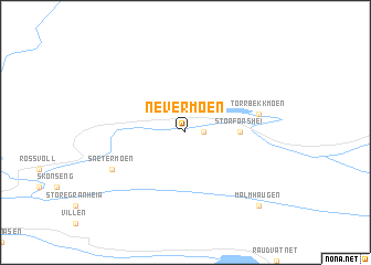 map of Nevermoen