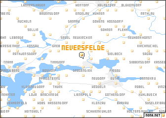 map of Neversfelde