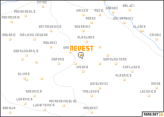 map of Nevest