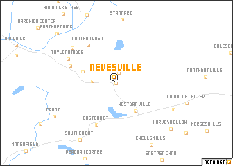 map of Nevesville