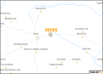 map of Neves