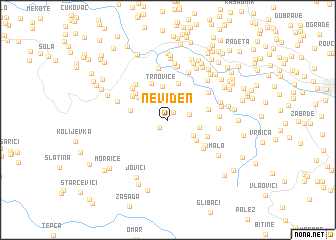 map of Neviđen