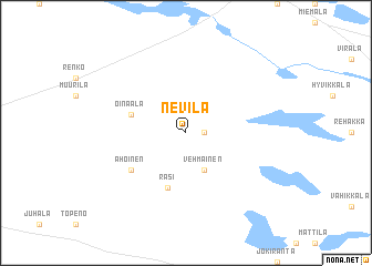 map of Nevilä