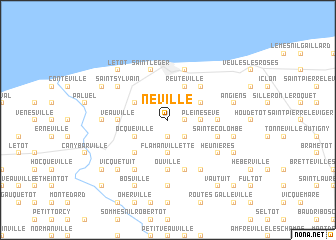 map of Néville