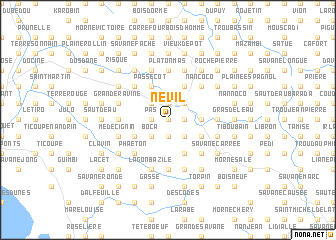 map of Nevil