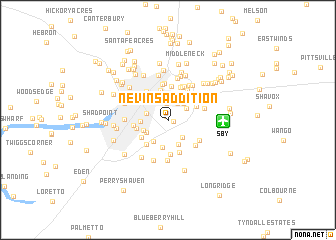 map of Nevins Addition