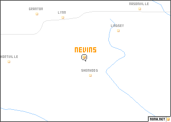 map of Nevins