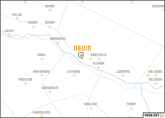 map of Nevin