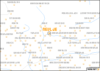 map of Nevlje